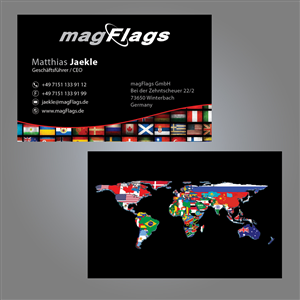 Diseño de Tarjeta de Presentación por vanillasky para magFlags GmbH | Diseño #6269388