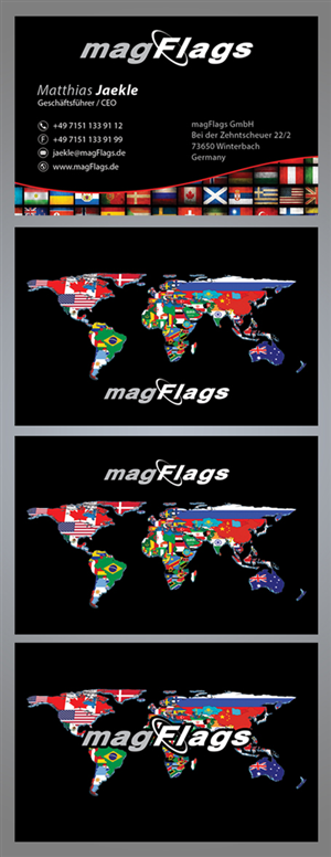 Business Card Design by vanillasky for magFlags GmbH | Design: #6293142