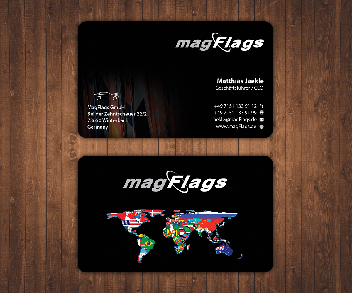 Diseño de Tarjeta de Presentación por Stylez Designz para magFlags GmbH | Diseño #6307801