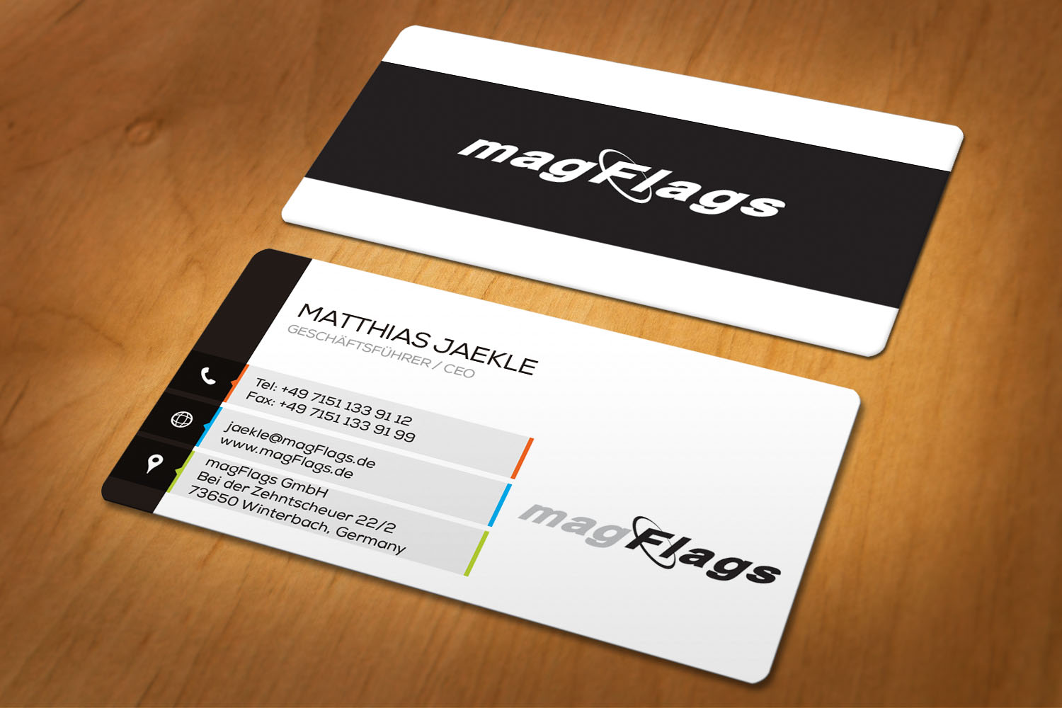 Business Card Design by sohel18996 for magFlags GmbH | Design #6311457