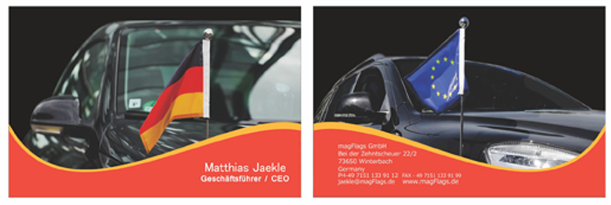 Business Card Design by pinky24 for magFlags GmbH | Design #6279939