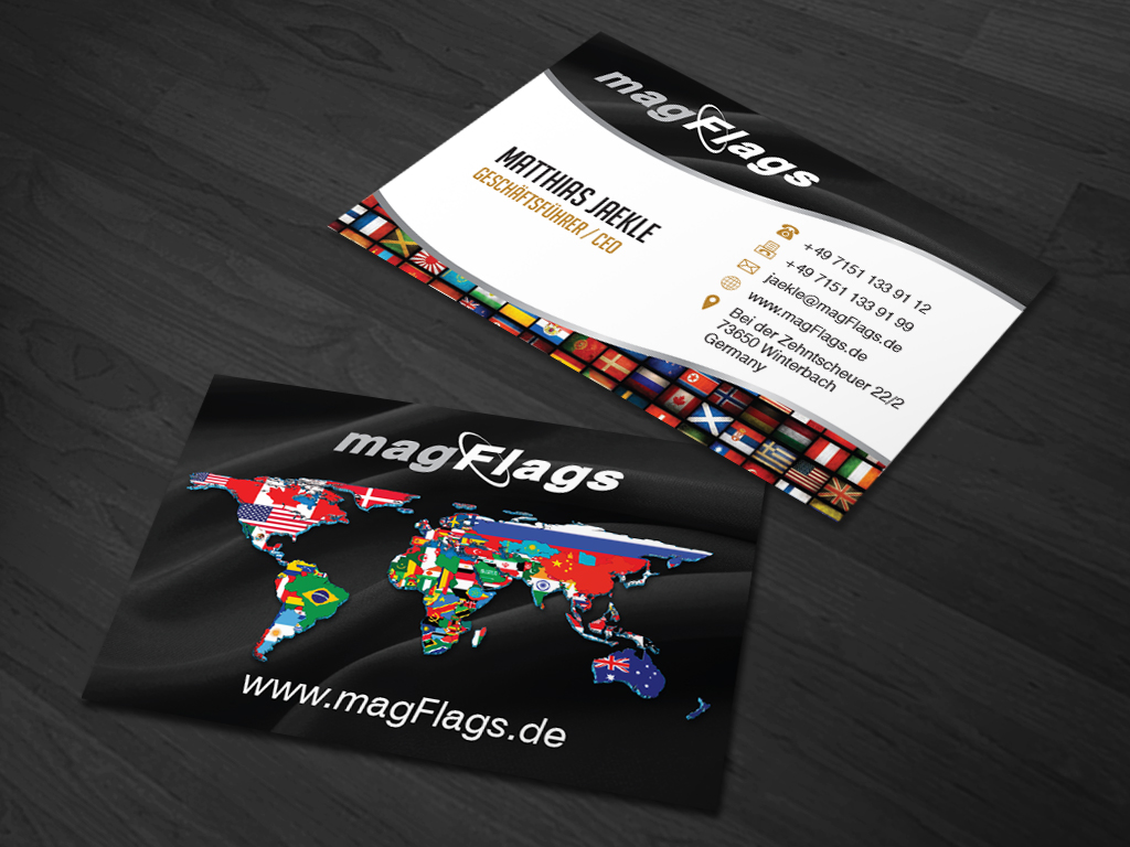 Business Card Design by kaatem for magFlags GmbH | Design: #6303431