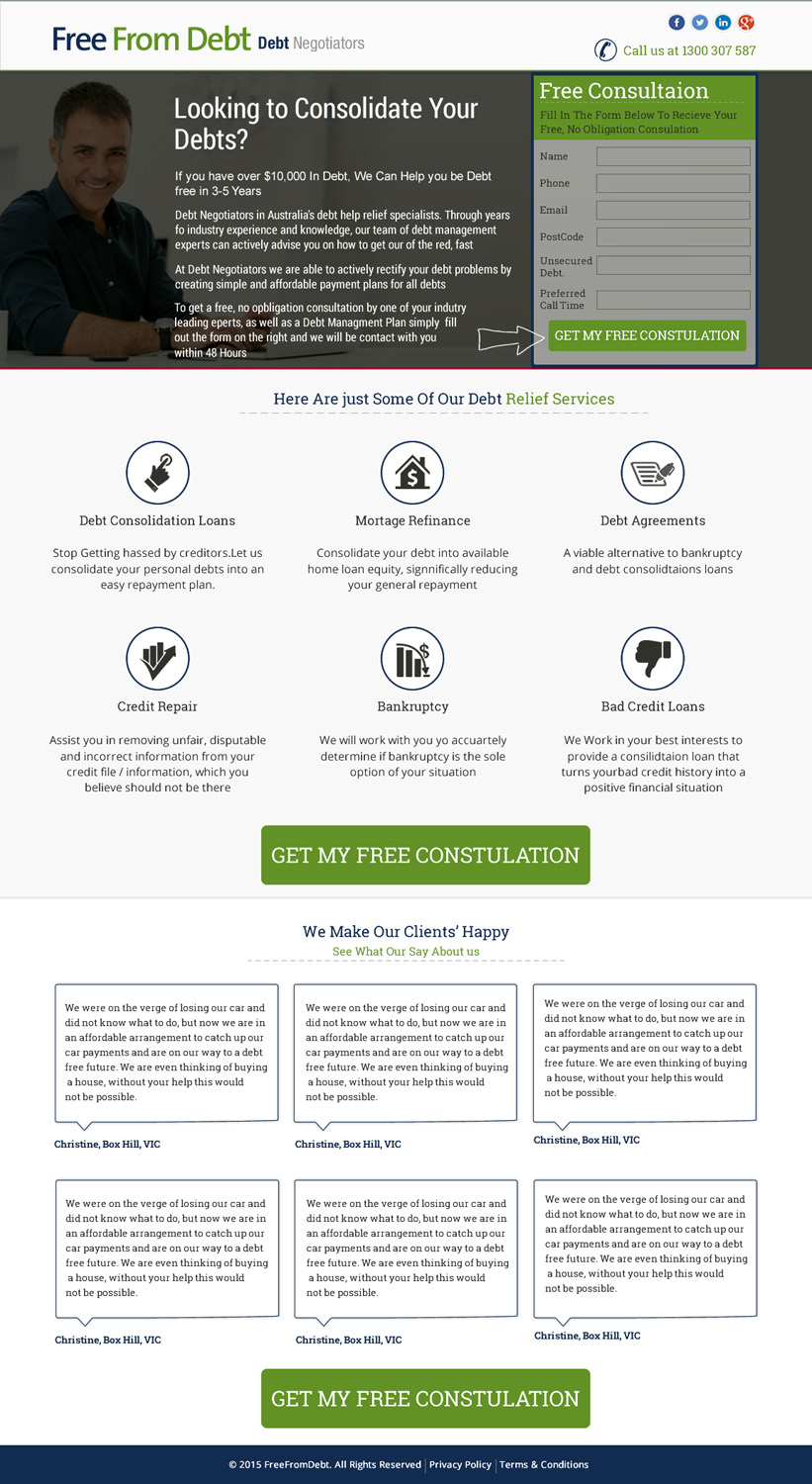 Landing Page Design by HarmiDesigning for Biz Wisdom | Design #6097226