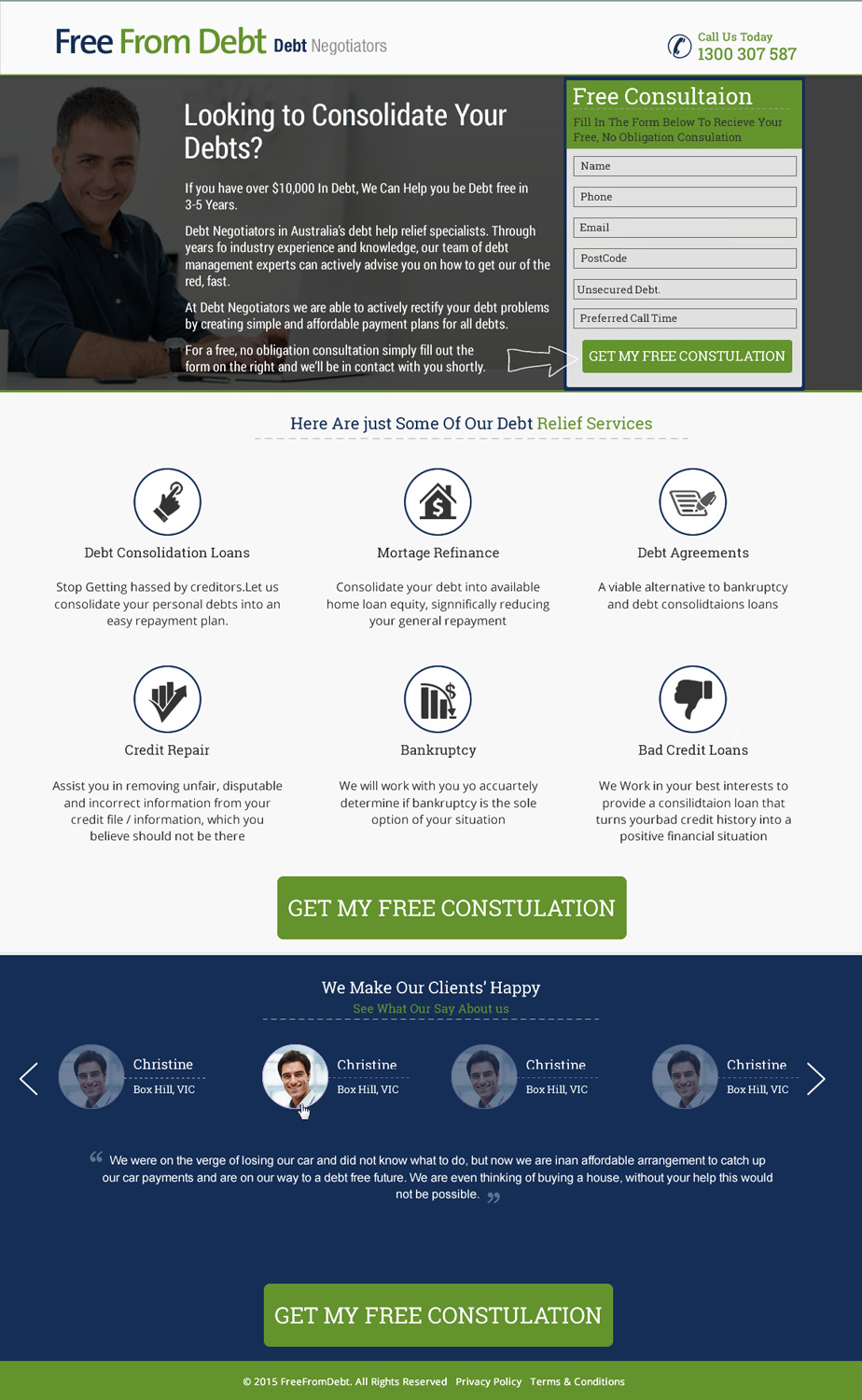 Landing Page Design by HarmiDesigning for Biz Wisdom | Design #6107087