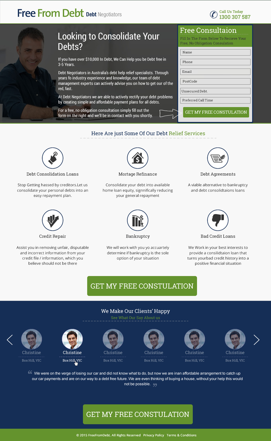 Landing Page Design by HarmiDesigning for Biz Wisdom | Design #6107097