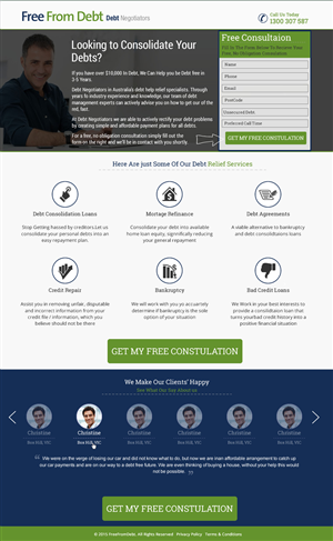 Landing Page Design by harmi_199 for Biz Wisdom | Design: #6107097