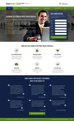Landing Page-Design von pb für Biz Wisdom | Design: #6106660
