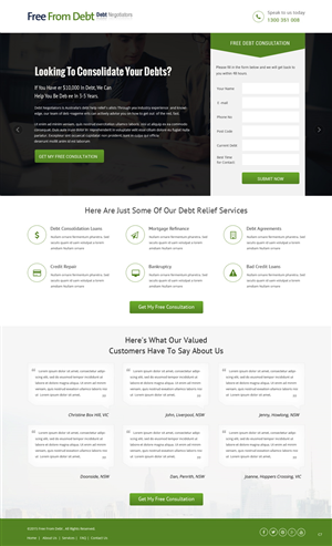 Landing Page-Design von pb für Biz Wisdom | Design: #6106661