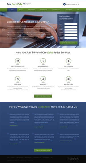Landing Page-Design von pb für Biz Wisdom | Design: #6106666