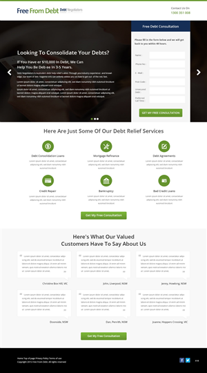 Landing Page-Design von pb für Biz Wisdom | Design: #6106669