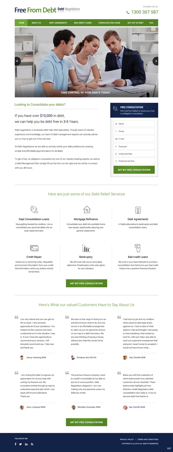 Landing Page Design by pb for Biz Wisdom | Design #6106675