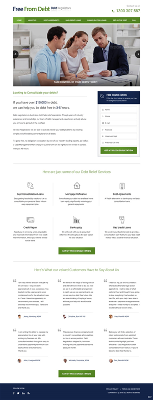 Landing Page Design by pb for Biz Wisdom | Design: #6106675