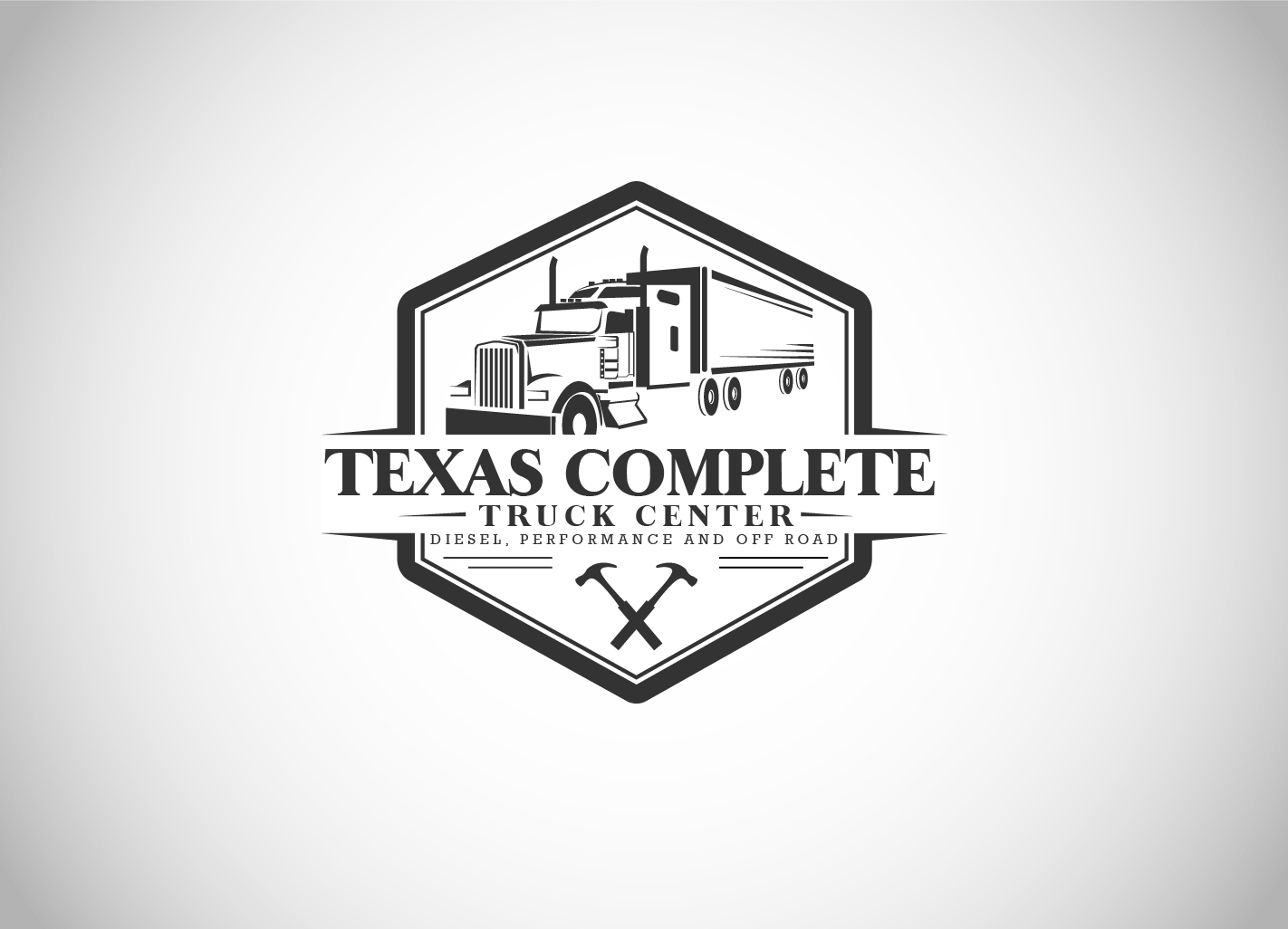 elegant playful shop logo design for texas complete truck center