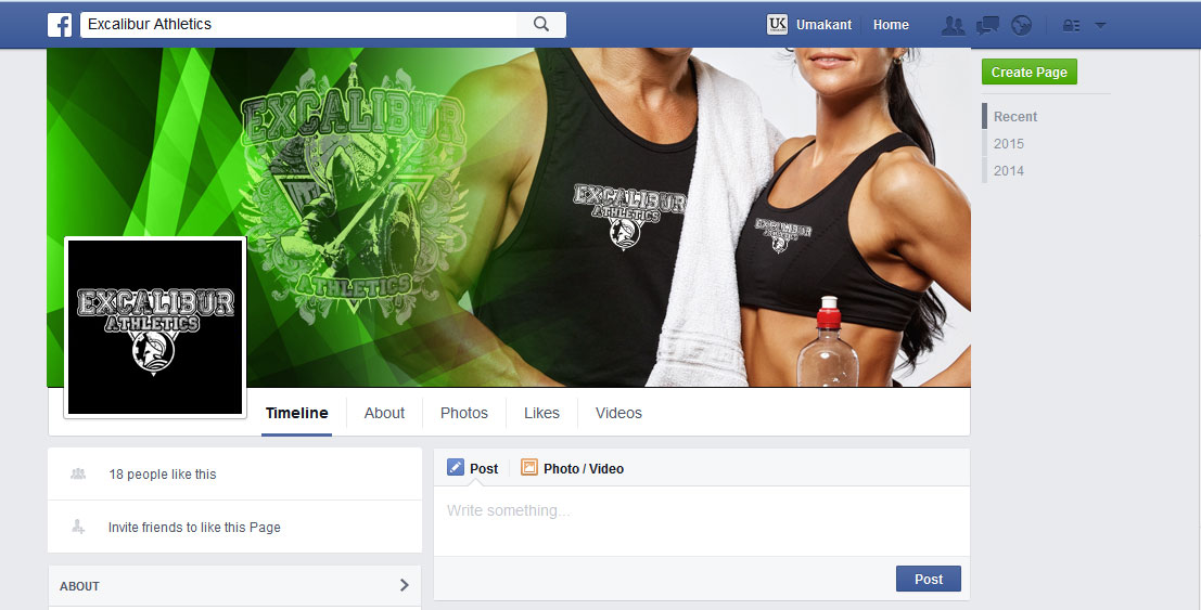 Facebook-Design von uk für Excalibur Athletics | Design #6161298