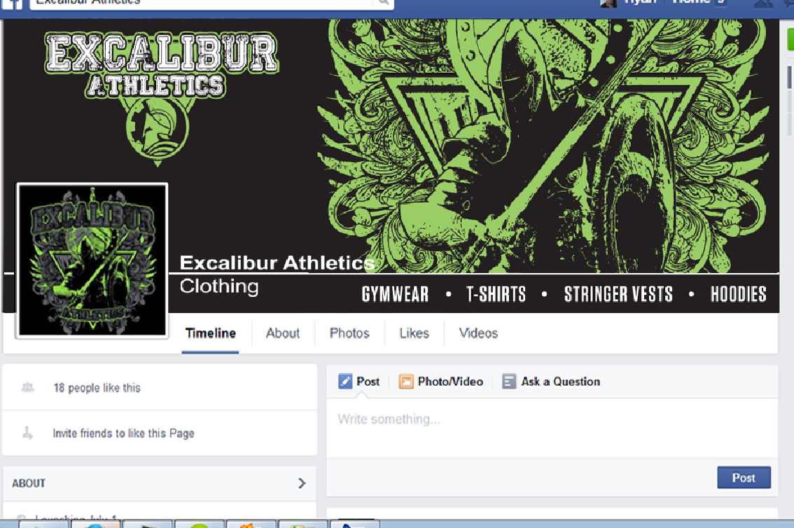 Facebook-Design von Cyan Designs für Excalibur Athletics | Design #6107492