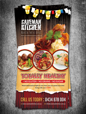 Flyer Design by debdesign for Caveman Kitchen Pty Ltd | Design #6155076