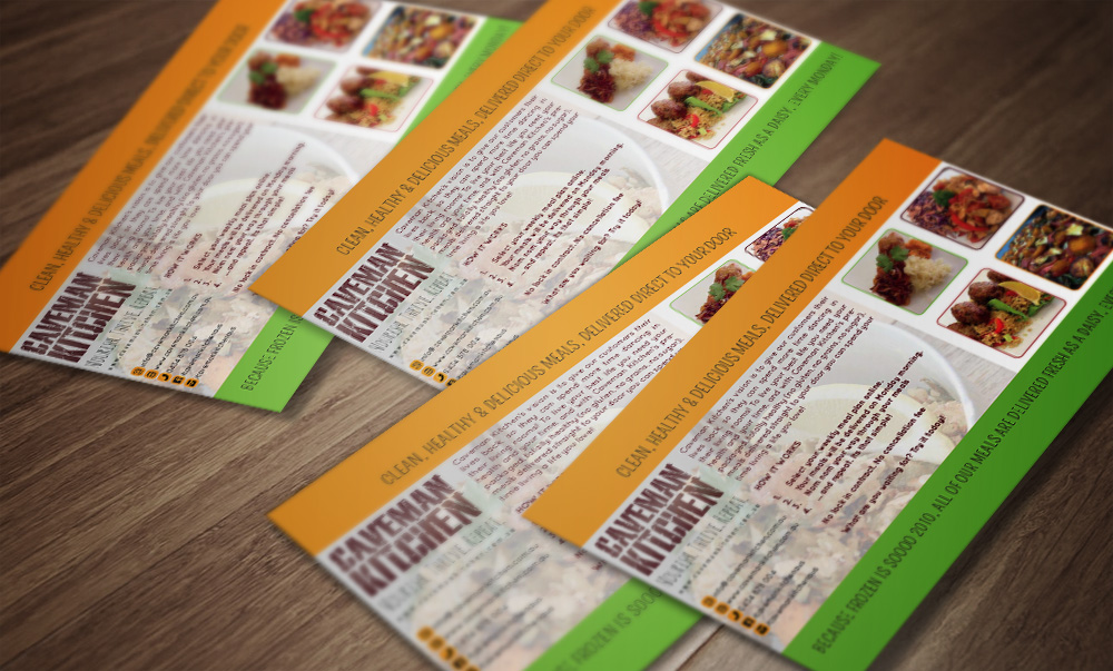 Flyer Design by Jo Hooper for Caveman Kitchen Pty Ltd | Design #6129234