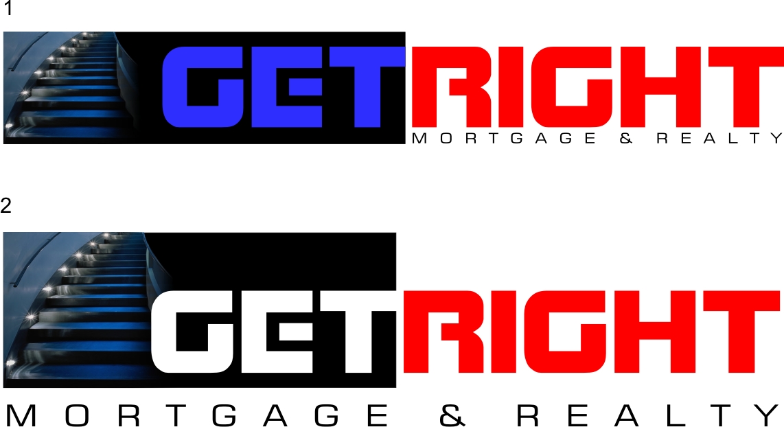 Logo Design by LUSH GRAPHIX for GetRight Mortgage & Realty | Design #8860