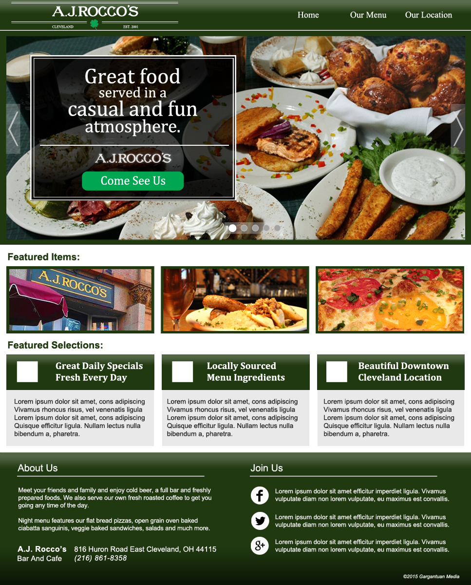 Diseño Web por Gargantuan Media para este proyecto | Diseño #6118020
