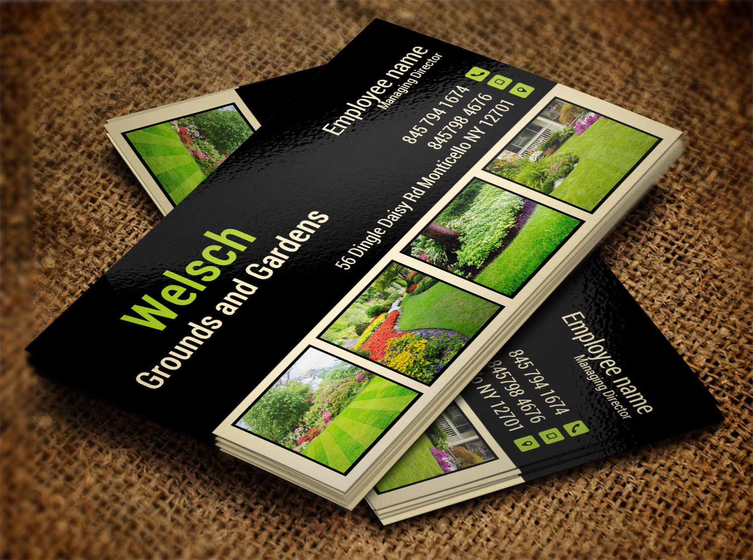 Business Card Design by Lanka Ama for Welsch Grounds and Gardens | Design #6093942