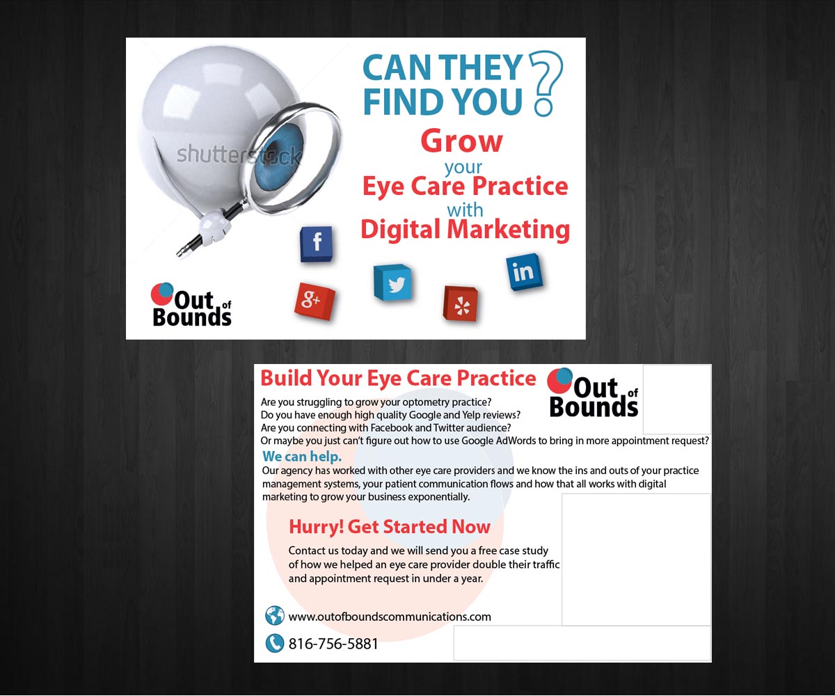 Postcard Design by Anna  for Out of Bounds Communications | Design #6103241