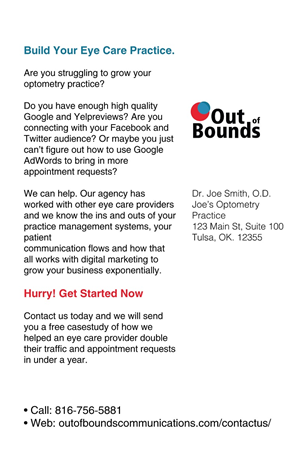 Postcard Design by dii for Out of Bounds Communications | Design: #6106855