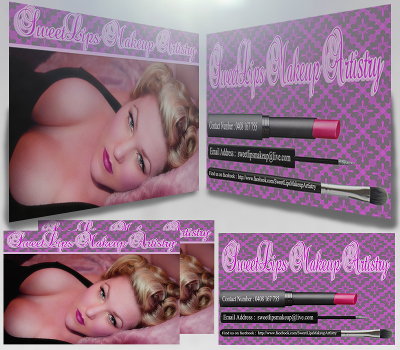 Design de Carte de Visite par khAng pour SweetLips Makeup Artistry | Design #1664660