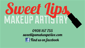 Visitenkarten-Design von AnnaMcC für SweetLips Makeup Artistry | Design #1644658