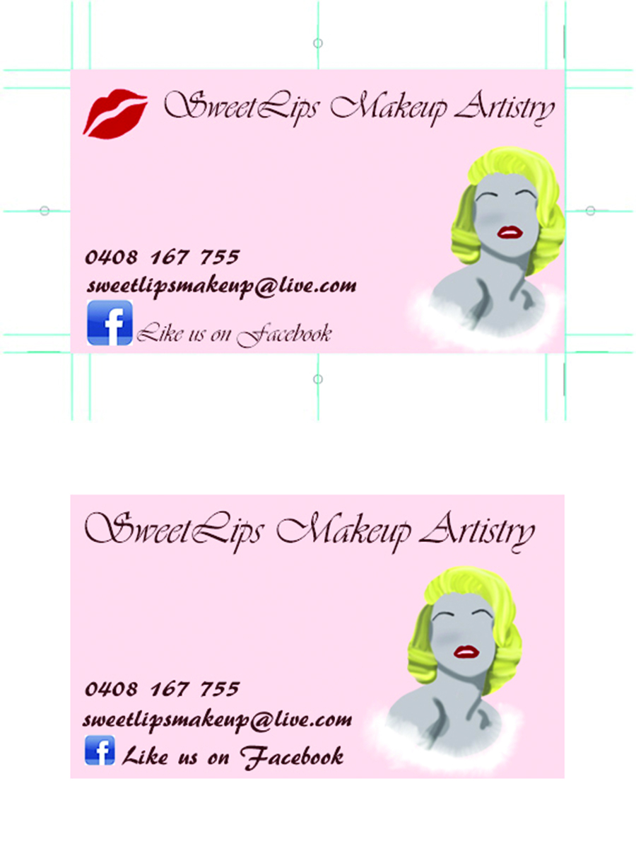 Business Card Design by stacy.warner for SweetLips Makeup Artistry | Design #1686769