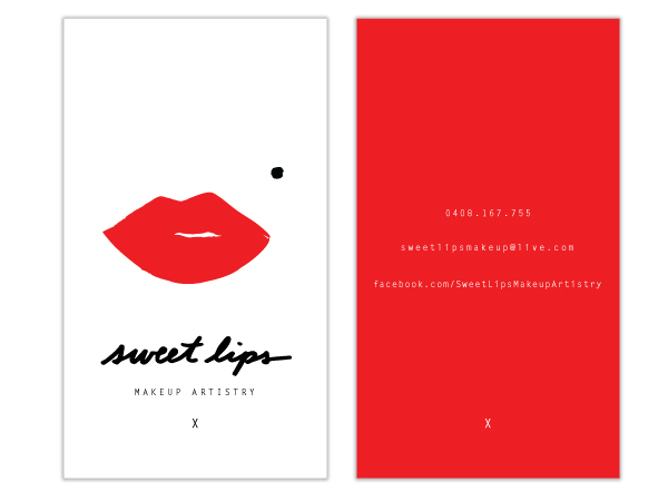 Business Card Design by green for SweetLips Makeup Artistry | Design #1662445