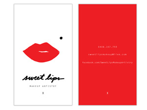 Design de Carte de Visite par green pour SweetLips Makeup Artistry | Design : #1662445