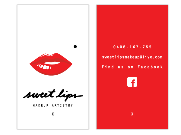 Business Card Design by green for SweetLips Makeup Artistry | Design #1720988