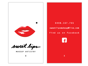 Design de Carte de Visite par green pour SweetLips Makeup Artistry | Design : #1720988