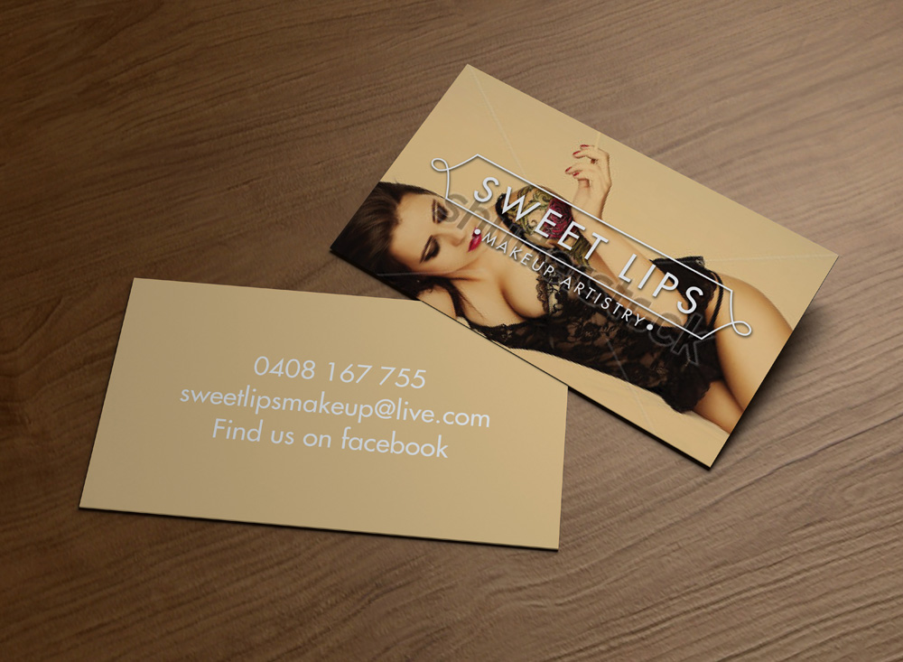 Business Card Design by MPStudio for SweetLips Makeup Artistry | Design #1646940