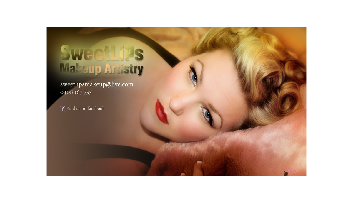 Business Card Design by tane for SweetLips Makeup Artistry | Design #1660894