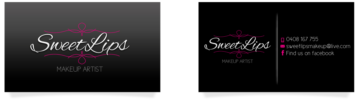 Business Card Design by JCR for SweetLips Makeup Artistry | Design #1663026