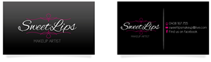 Visitenkarten-Design von JCR für SweetLips Makeup Artistry | Design #1663026