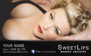 Design de Carte de Visite par Lx Design pour SweetLips Makeup Artistry | Design : #1647199