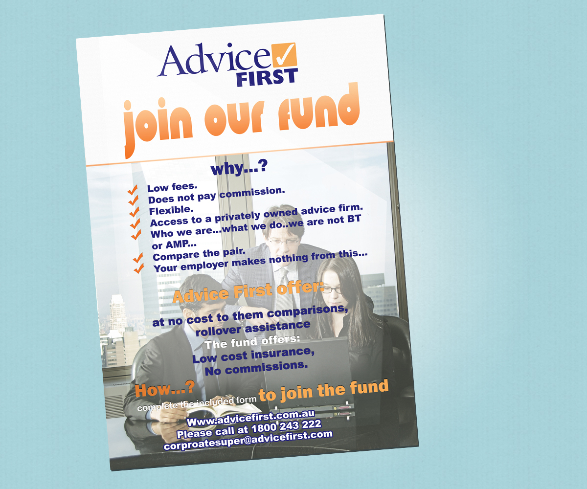 Flyer Design by Lobna Saleh for Advice First | Design #6179337