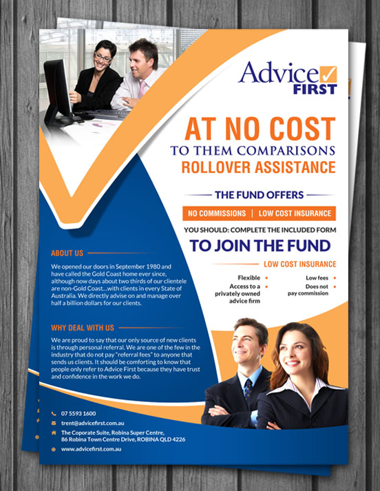 Flyer-Design von debdesign für Advice First | Design #6112812