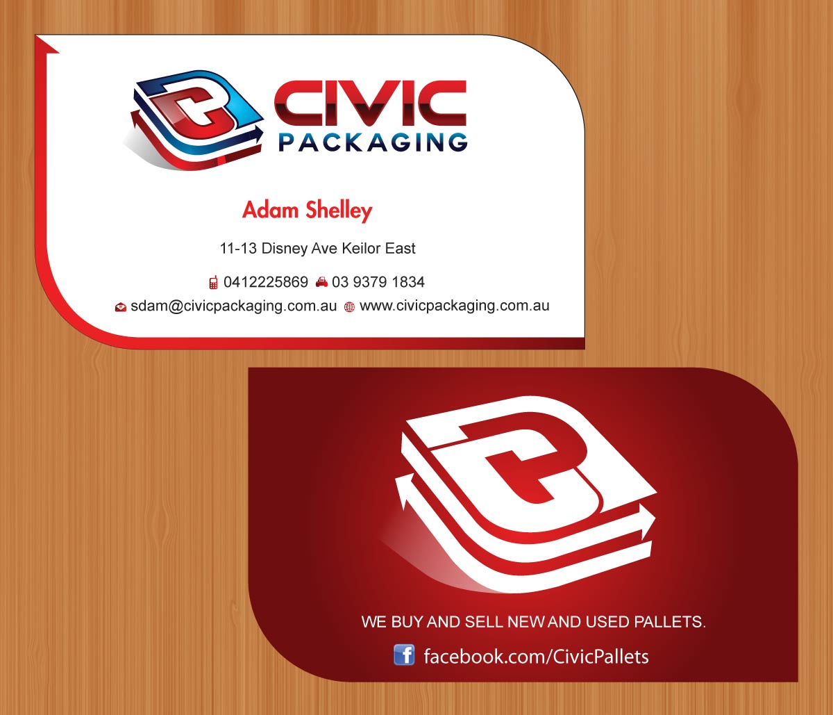 Business Card Design by Sbss for civic packaging | Design #1634939