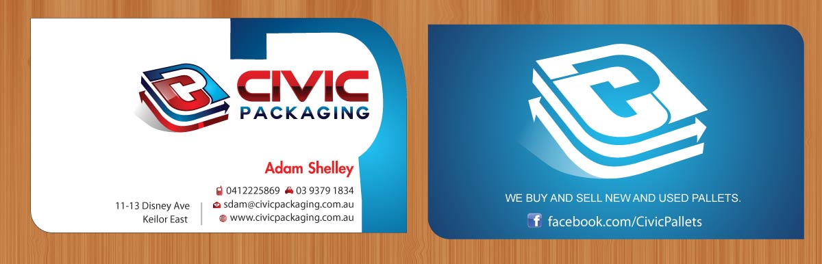 Business Card Design by Sbss for civic packaging | Design #1634940