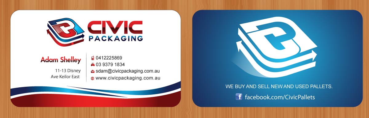 Business Card Design by Sbss for civic packaging | Design #1634942
