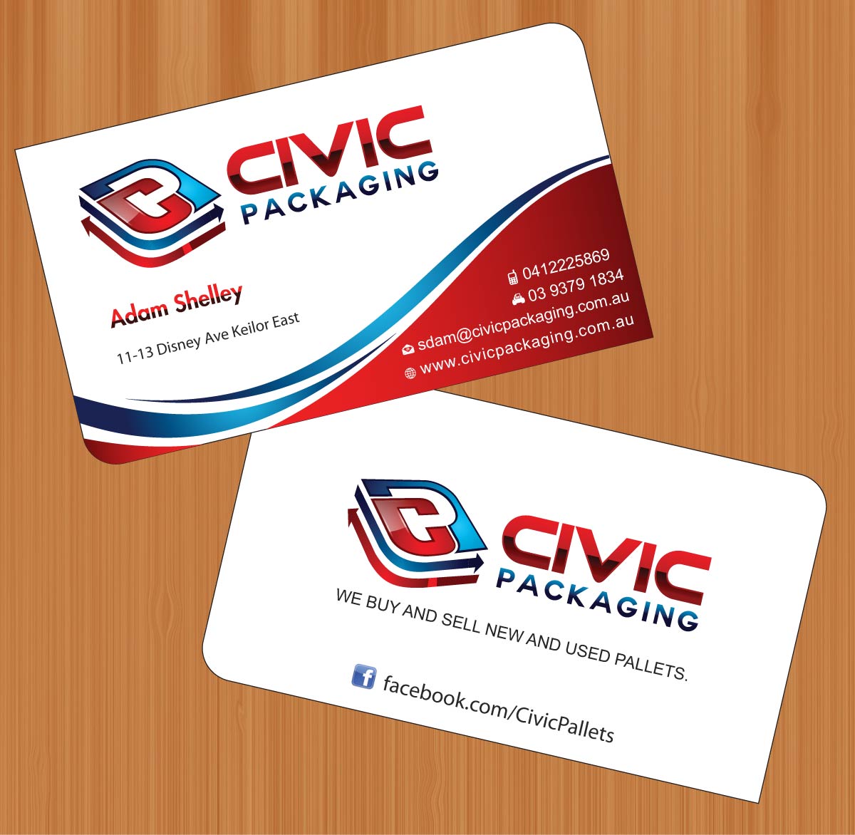 Business Card Design by Sbss for civic packaging | Design #1634946