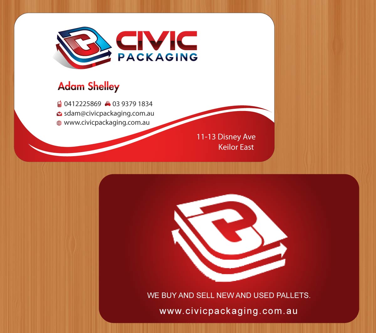 Business Card Design by Sbss for civic packaging | Design #1634947