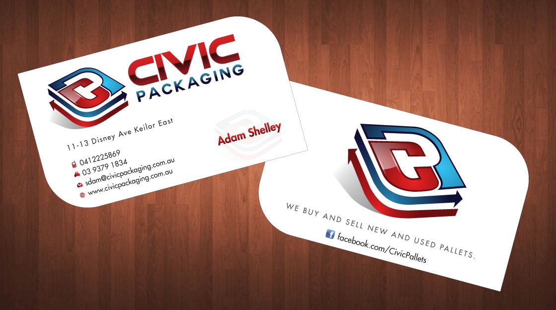 Business Card Design by Sbss for civic packaging | Design #1634956