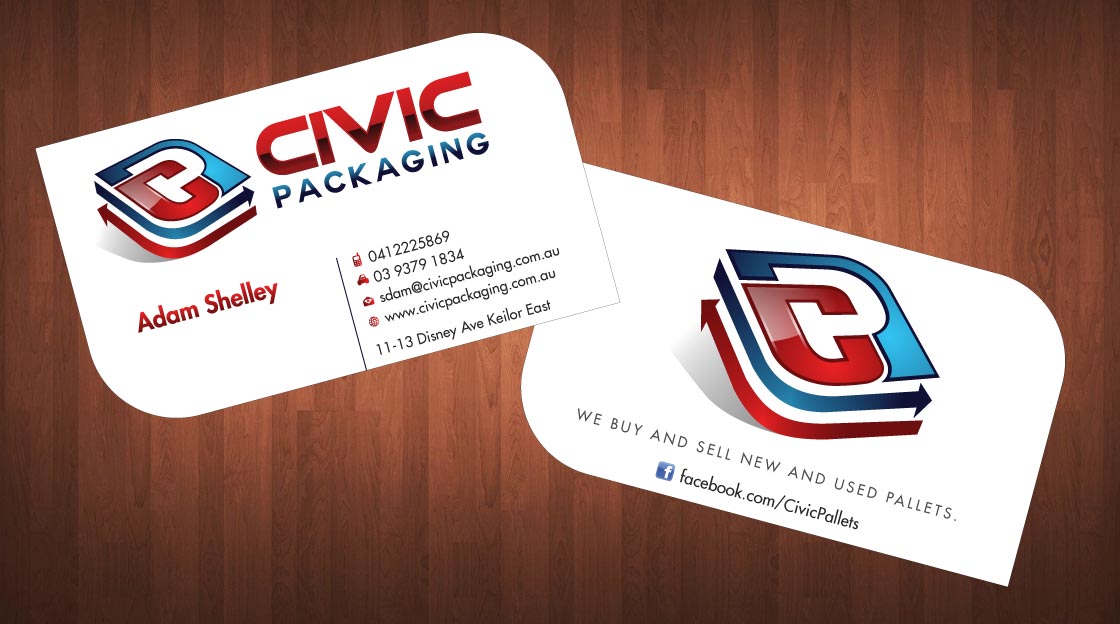 Business Card Design by Sbss for civic packaging | Design #1634961