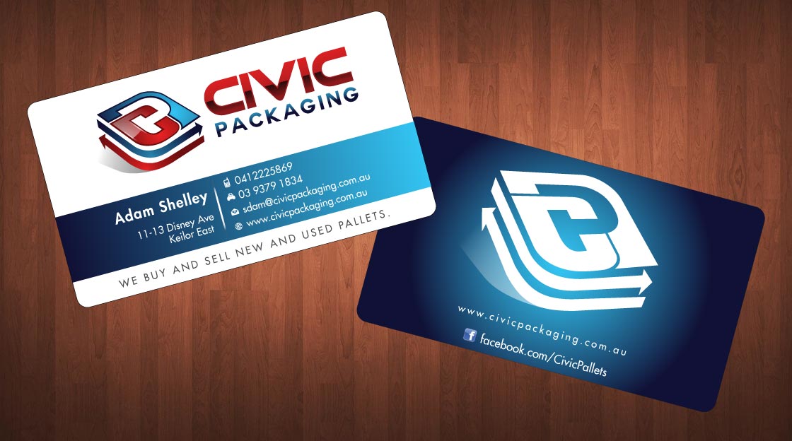 Business Card Design by Sbss for civic packaging | Design #1634967