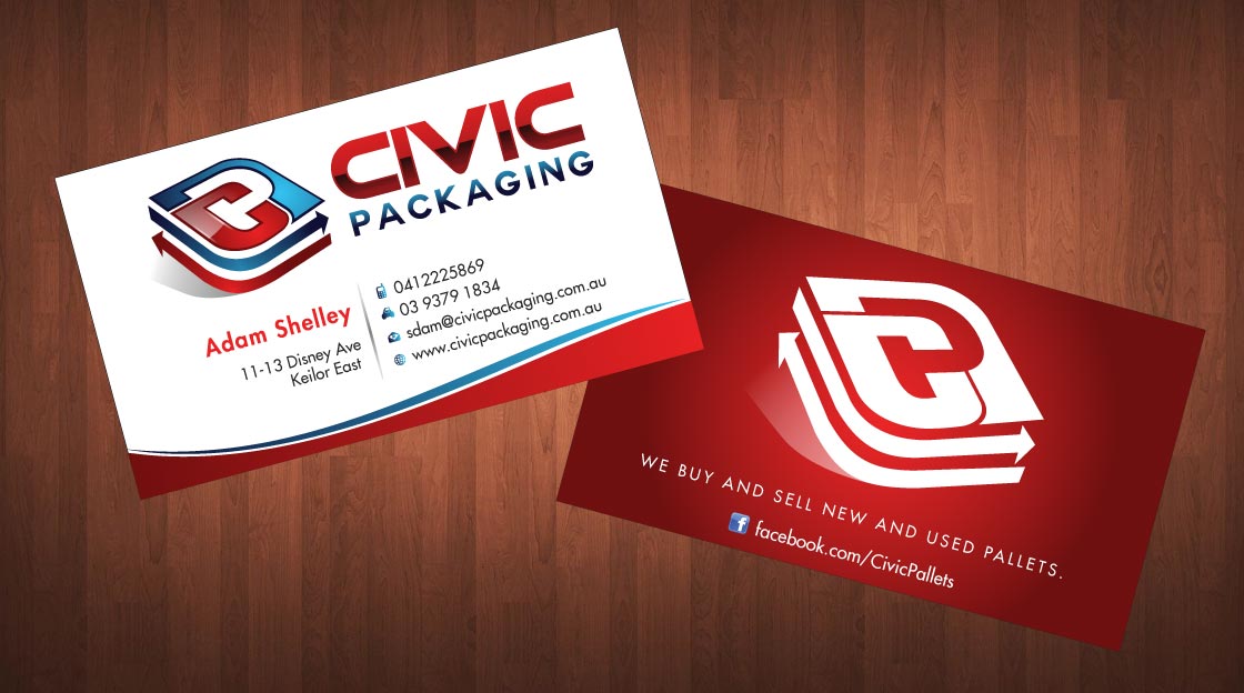 Business Card Design by Sbss for civic packaging | Design #1634974