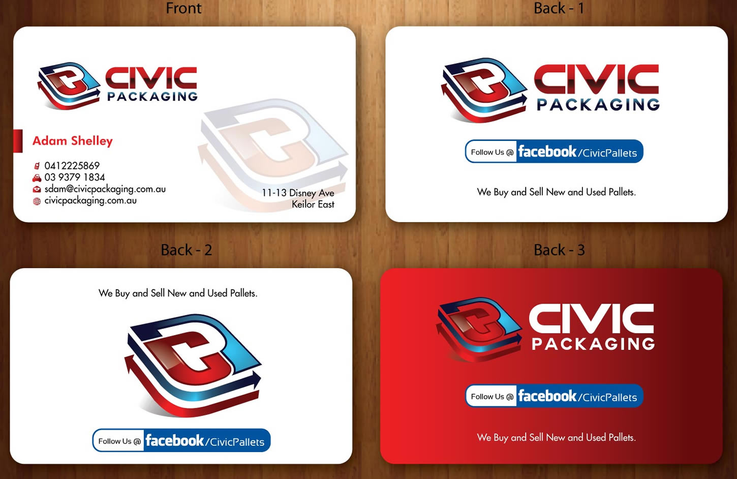 Design de Carte de Visite par Sbss pour civic packaging | Design #1635793